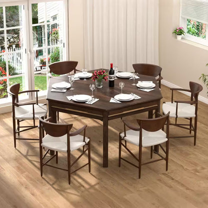 62.2 In. W 4-6-Player Wood Poker Table with Removable Top and Cup and Card Holders